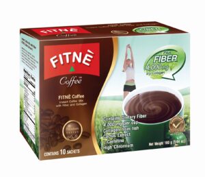 Fitne Instant Coffee Mix with Fiber and Collagen 10 Sachets 160g